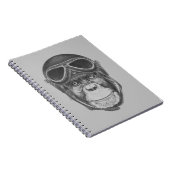 Carnet Chimpanzé vintage de casque (Côté Droit)