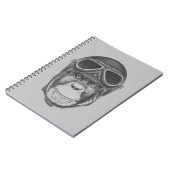 Carnet Chimpanzé vintage de casque (Côté gauche)