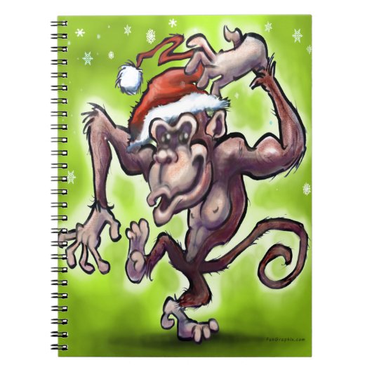 Carnet Chimpanzee Christmas (Devant)