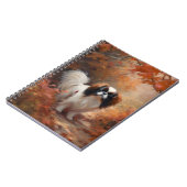 Carnet Chin japonais à l'automne Feuilles automne Inspira (Côté gauche)