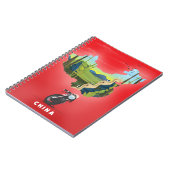 Carnet Chine Carte illustrée affiche de voyage (Côté gauche)