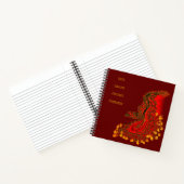 Carnet Chine Dragon rouge et or design (Intérieur)