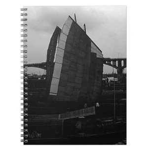 Carnet Chine vintage Changsha xiang jiang bateau