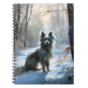 Carnet Chinois Crested Laisser Il Neige Noël