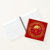 Carnet Chinois Zodiac Rat Rouge/Or ID542 (Intérieur)