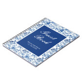 Carnet Chinoiserie Blue Birds and Flowers Mariage (Côté gauche)