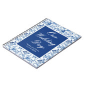 Carnet Chinoiserie Blue Birds and Flowers Mariage (Côté gauche)