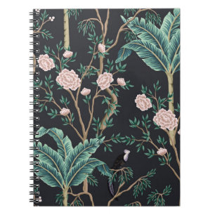 Carnet Chinoiserie Oiseaux exotiques : Mur de bananier Vi