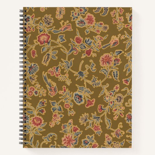 Carnet Chintz Fleur Classique Joli Design Floral Doux (Devant)