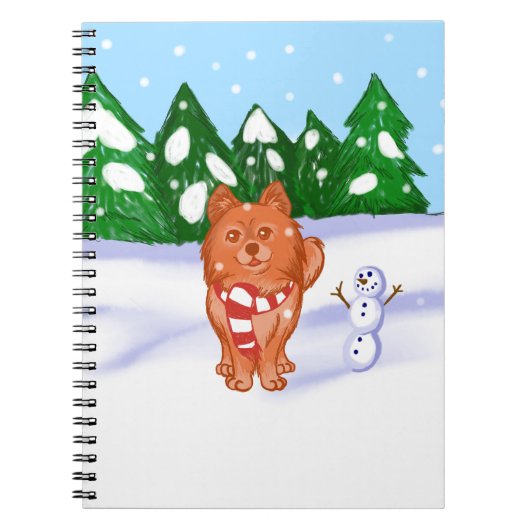 Carnet Chiot à neige (Devant)