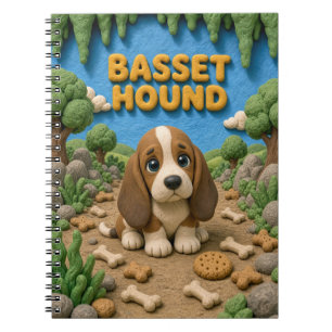 Carnet Chiot Basset Hound Mignon, Bébé Chien