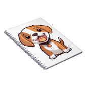 Carnet Chiot Beagle Kawaii (Côté Droit)