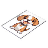 Carnet Chiot Beagle Kawaii (Côté gauche)