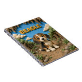 Carnet Chiot Beagle Mignon, Bébé Chien (Côté Droit)
