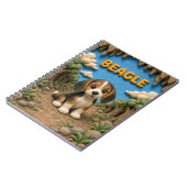 Carnet Chiot Beagle Mignon, Bébé Chien (Côté gauche)