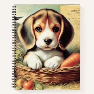 Carnet Chiot Beagle vintage