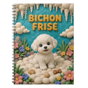Carnet Chiot Bichon Frise Mignon, Chien Bébé