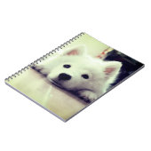 Carnet Chiot blanc (Côté gauche)