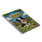 Carnet Chiot Border Collie Mignon, Bébé Chien (Côté Droit)