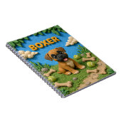 Carnet Chiot Boxer Mignon, Bébé Chien (Côté Droit)