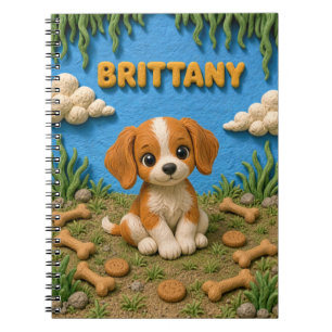 Carnet Chiot Brittany Spaniel Mignon, Bébé Chien