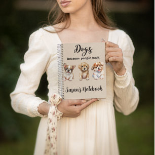 Carnet Chiot cadeau personnalisé Amoureux des chiens pers