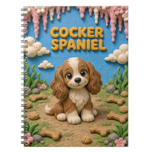 Carnet Chiot Cocker Spaniel Mignon, Bébé Chien