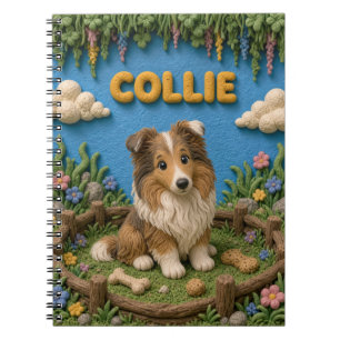 Carnet Chiot Colley Mignon, Bébé Chien