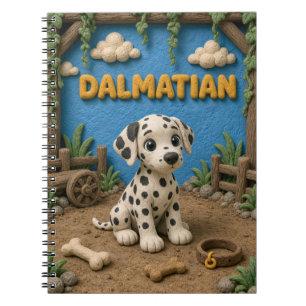 Carnet Chiot Dalmatien Mignon, Bébé Chien