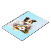 Carnet Chiot de berger des Shetland animal de compagnie A (Côté gauche)