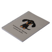 Carnet Chiot de Dachshund | Joli chien Wiener (Côté gauche)