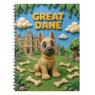 Carnet Chiot de Grand Danois Mignon, Bébé Chien