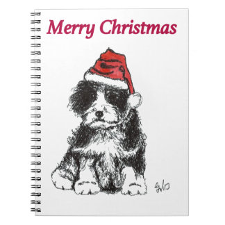 Carnet Chiot de Noël