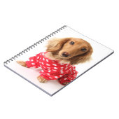 Carnet Chiot de teckel utilisant l'équipement de (Côté gauche)