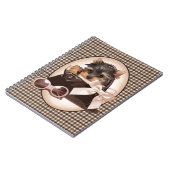 Carnet Chiot de Yorkie de pied-de-poule (Côté gauche)