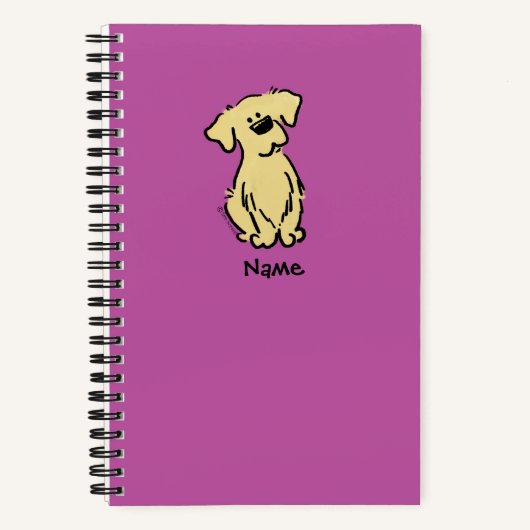Carnet Chiot d'or - rose - (Recto)