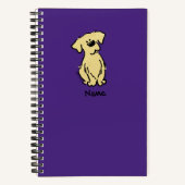 Carnet Chiot d'or - Violet - (Recto)