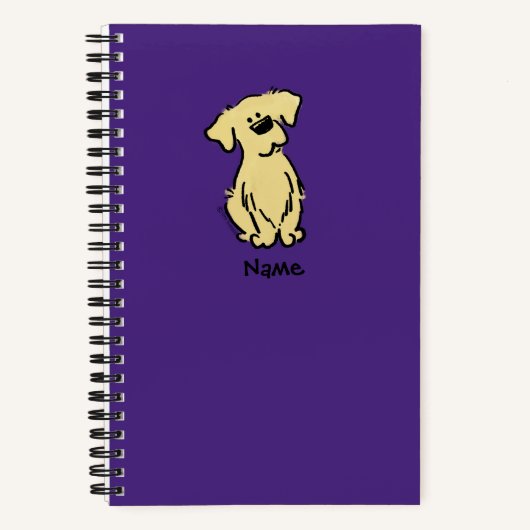 Carnet Chiot d'or - Violet - (Recto)