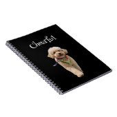 Carnet Chiot en peluche ivoire (Côté Droit)