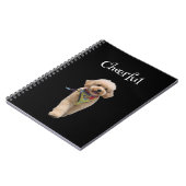 Carnet Chiot en peluche ivoire (Côté gauche)
