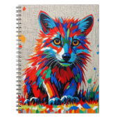 Carnet Chiot Expressif dessin animal abstrait (Devant)