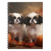 Carnet Chiot japonais Chiot Automne Citrouille délice (Devant)