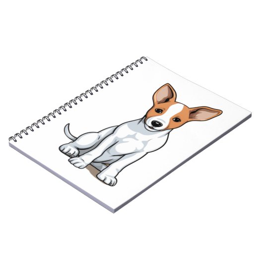 Carnet Chiot Kawaii Basenji (Côté gauche)