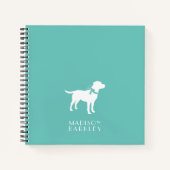 Carnet Chiot Labrador noir (Devant)
