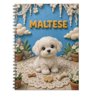 Carnet Chiot MAltese Mignon, Bébé Chien