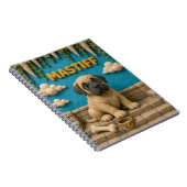 Carnet Chiot Mastiff Mignon, Bébé Chien (Côté Droit)