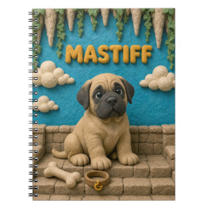 Carnet Chiot Mastiff Mignon, Bébé Chien