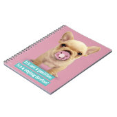Carnet Chiot mignon avec la tétine (Côté gauche)