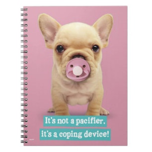 Carnet Chiot mignon avec la tétine