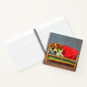 Carnet chiot mignon endormi (Intérieur)